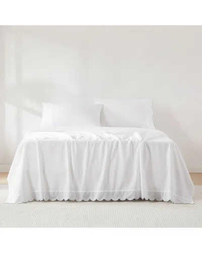 LUSH DECOR LUSH DÉCOR COASTAL CHIC SCALLOPED EDGE COTTON SHEET SET