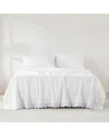 Lush Decor Lush Décor Coastal Chic Scalloped Edge Cotton Sheet Set In White
