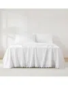 Lush Decor Lush Décor Coastal Chic Scalloped Edge Cotton Sheet Set In White