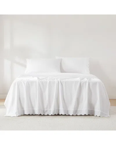 LUSH DECOR LUSH DÉCOR COASTAL CHIC SCALLOPED EDGE COTTON SHEET SET