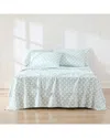 Lush Decor Lush Décor Botanical Leaf & Floral Sheet Set In Blue