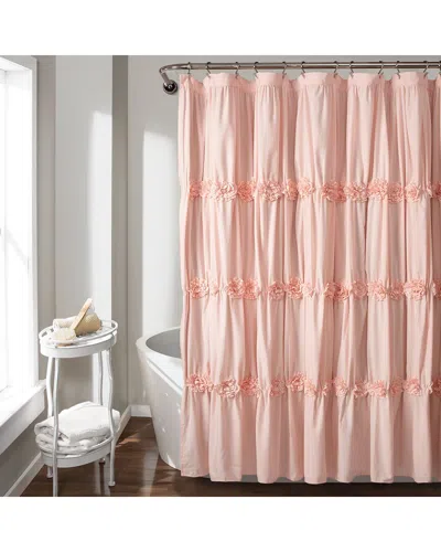Lush Decor Darla Shower Curtain Blush In Pink