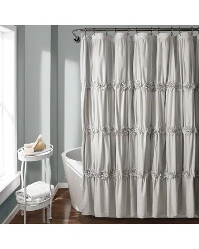 Lush Decor Darla Shower Curtain Light Gray