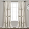 Lush Decor Darla Solid Semi-sheer Single Curtain Panel In Neutral