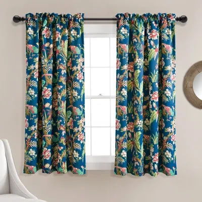 Lush Decor Dolores Floral Curtain Panels