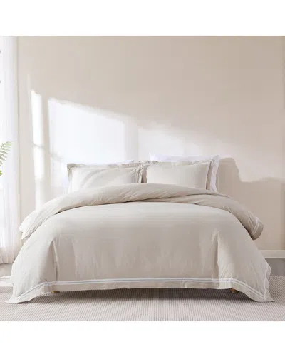 Lush Decor Lush Décor Doris Eyelet Inset Trim Cotton Duvet Cover Set
