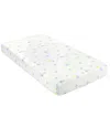 Lush Decor Elephant Balloon Stars Soft & Plush Fitted Crib Sheet In Gray