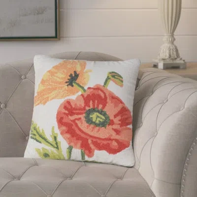 Lush Decor Embroidered Outdoor Throw Pillow