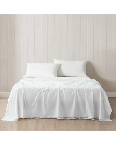 Lush Decor Evelyn Lace Trim Cotton Sheet Set