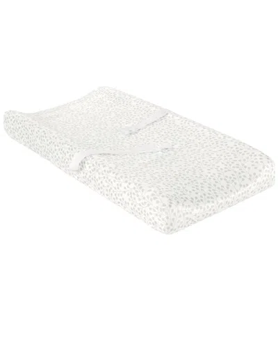 Lush Decor Farmhouse Leaf Branch Soft & Plush Changing Pad Cover In Gray