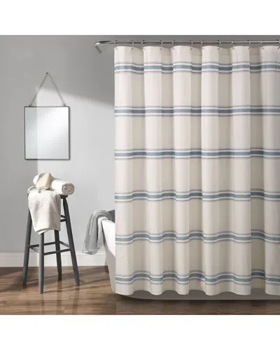 Lush Decor Lush Décor Farmhouse Stripe Cotton Shower Curtain