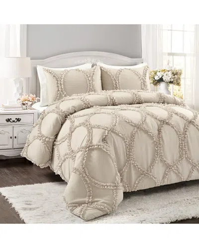 Lush Decor Fashion Avon Comforter In Beige