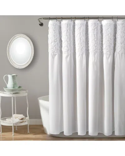 Lush Decor Fashion Bayview Shower Curtain In White