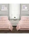 Lush Decor Fashion Belle Comforter In Blush