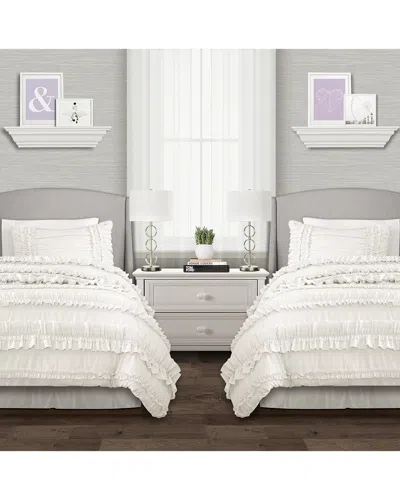 Lush Decor Fashion Belle Comforter In White
