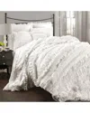 Lush Decor Belle 4-pc. King Comforter Set Bedding In White