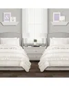 Lush Decor Fashion Belle Comforter In White