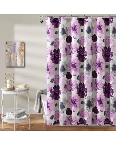 Lush Decor Fashion Leah Shower Curtain In Gray