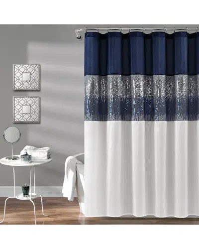 Lush Decor Fashion Night Sky Shower Curtain In Blue