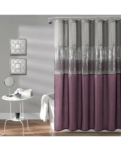 Lush Decor Fashion Night Sky Shower Curtain In Gray