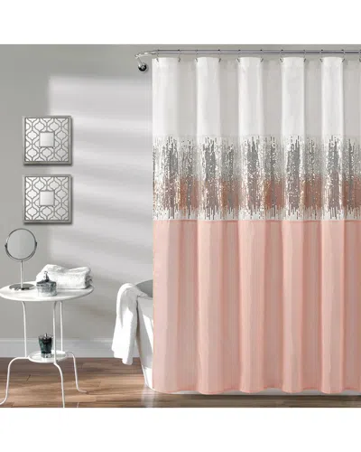 Lush Decor Fashion Night Sky Shower Curtain In White