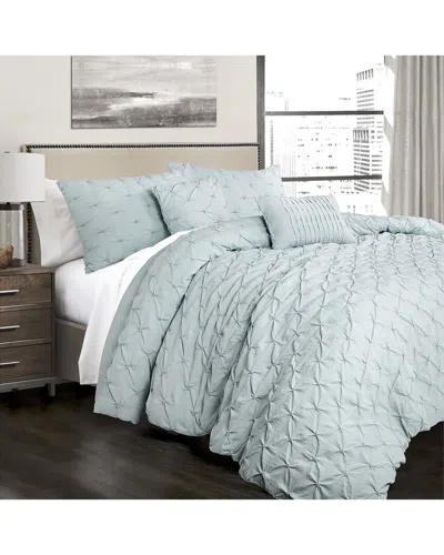Lush Decor Fashion Ravello Pintuck Comforter In Blue