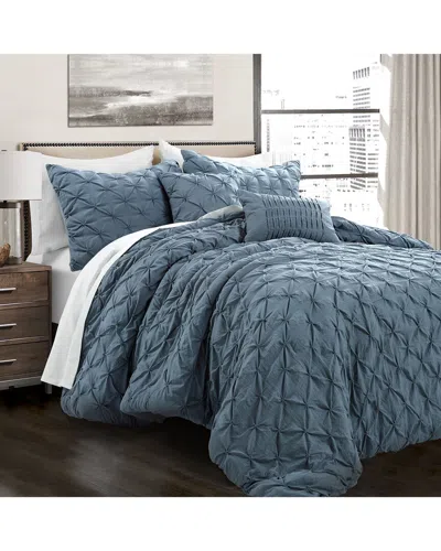 Lush Decor Fashion Ravello Pintuck Comforter In Gray