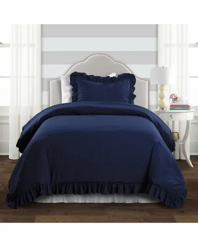 Lush Decor Fashion Reyna Comforter In Blue