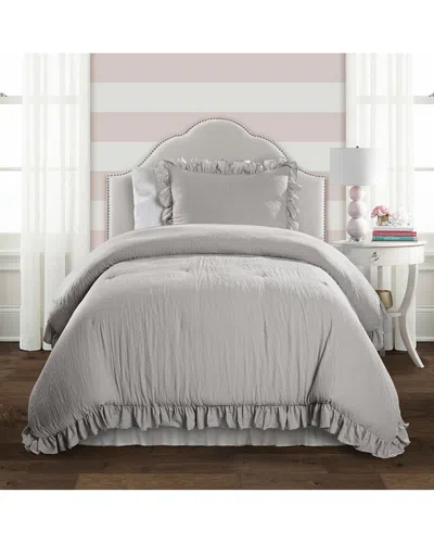 Lush Decor Fashion Reyna Comforter In Gray