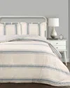 Lush Decor Fashions 3pc Farmhouse Striped Comforter Set