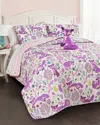 Lush Decor Fashions 3pc Pixie Fox Twin Quilt Set