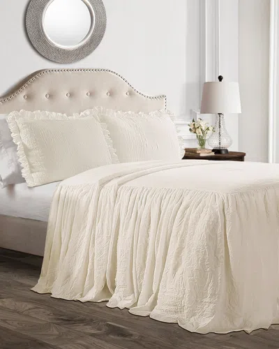 Lush Decor Fashions 3pc Ruffle Skirt Bedspread Set