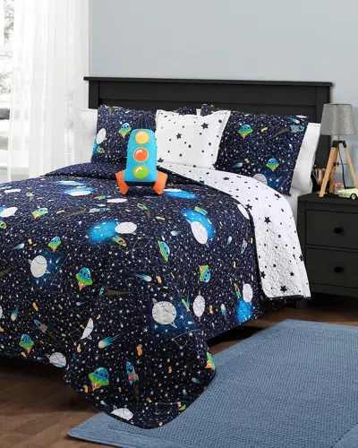 Lush Decor Fashions 4pc Universe Twin Quilt Set