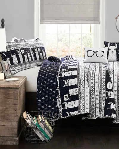 Lush Decor Fashions 5pc Llama Full/queen Quilt Set