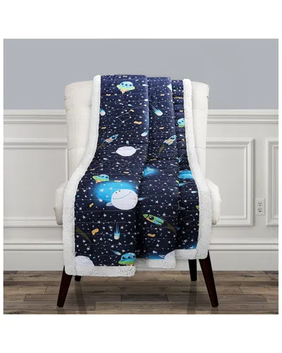 Lush Decor Fashions Universe Sherpa Throw Blanket