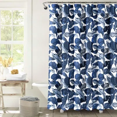 Lush Decor Floral Single Shower Curtain