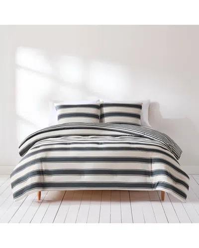 Lush Decor Lush Décor Gale Cabana Stripe Comforter Set In Neutral