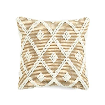 Lush Decor Geometric Square Pillow Cover In Gray