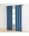 Lush Decor Lush Décor Glam Pleated Velvet Light Filtering Window Curtain Panels In Blue