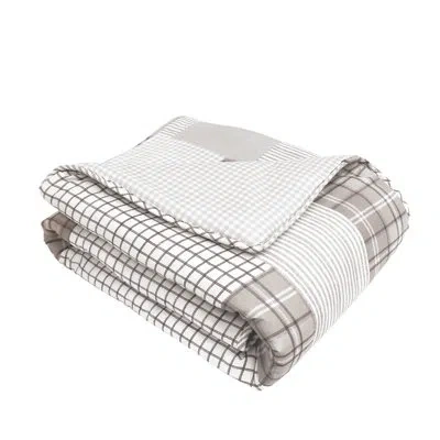 Lush Decor Greenville Cotton Throw In Taupe