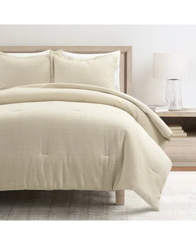 Lush Decor Lush Décor Haniya Solid Waffle Woven Cotton Textured Comforter Set