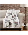 Lush Decor Hati Elephants Throw Sherpa
