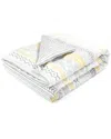 Lush Decor Hygge Geo Reversible Soft & Plush Oversized Blanket In Yellow