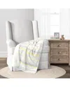 Lush Decor Hygge Geo Soft Sherpa Blanket In Yellow