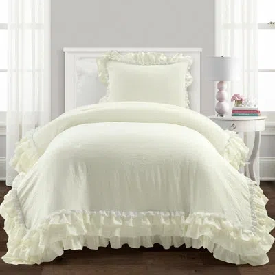 Lush Decor Ivory 3 Piece Duvet Cover Set