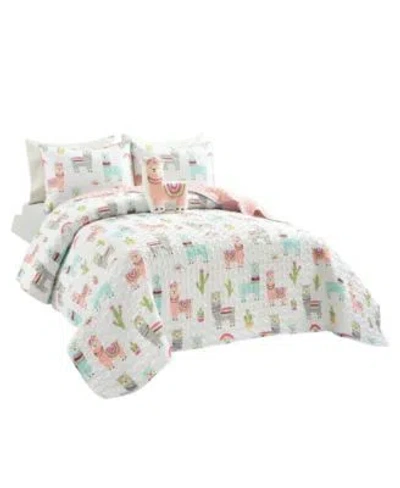 Lush Decor Kids Southwest Llama Cactus Quilt In Multi