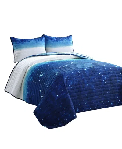 Lush Decor Kids Space Star Ombre 2-pc. Quilt Set, Twin In Multi