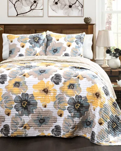 Lush Decor Leah 3pc Quilt Set