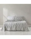 Lush Decor Lush Décor Lillian Block Print Cotton Sheet Set In Blue