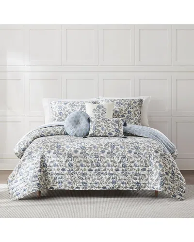 Lush Decor Lush Décor Lillian Block Print Reversible Quilt Set